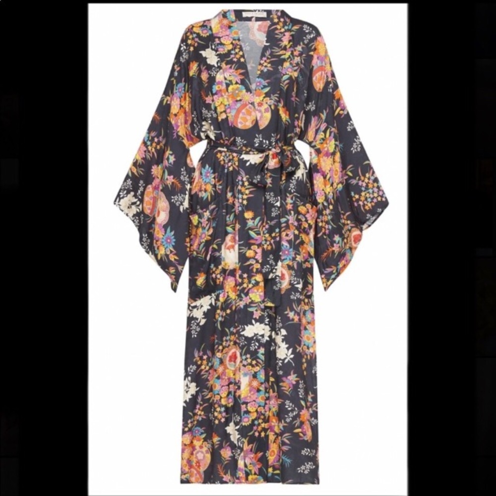 NEW Spell & Gypsy UFT Leo Maxi Robe kimono Medium large - Picture 5 of 16